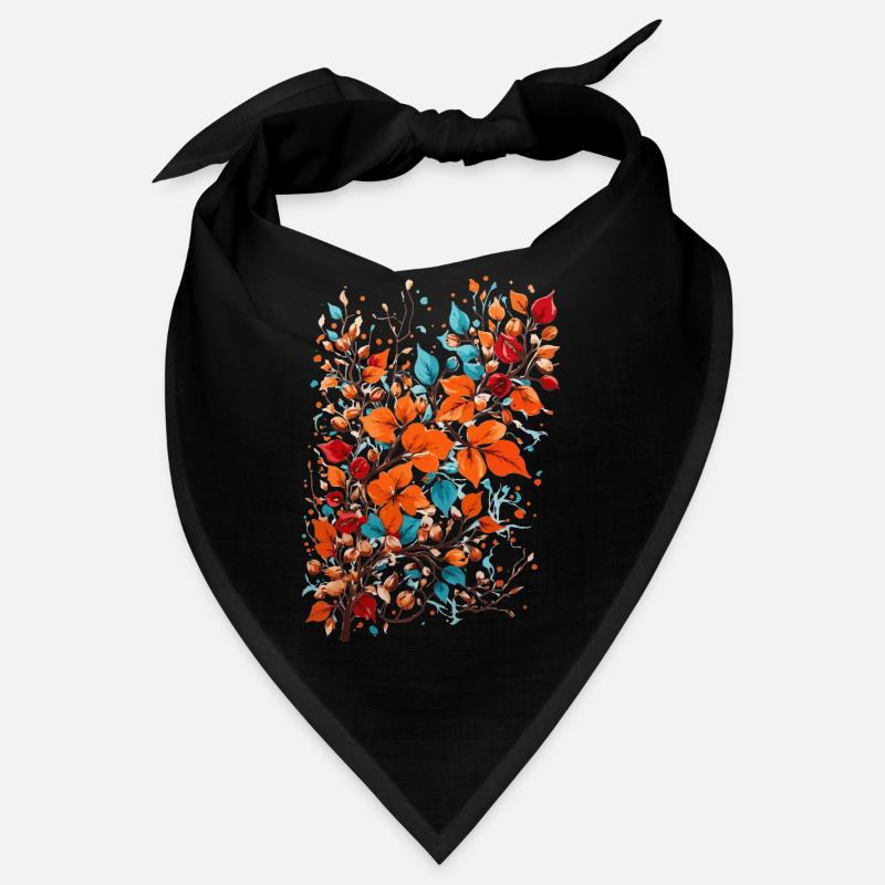 Fleurs d’automne aux noix Bandana