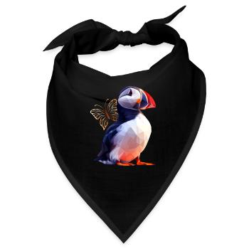 Papageientaucher - Bandana - Schwarz - Vorne
