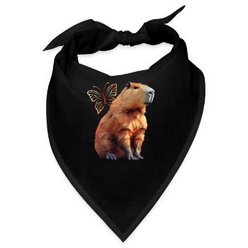 Capybara - Bandana - Schwarz - Vorne