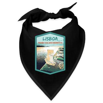 Denkmal für die Entdeckungen, Belém, Lissabon - Bandana - Schwarz - Vorne