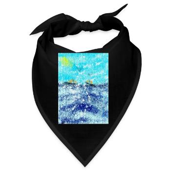 Raue See - Bandana - Schwarz - Vorne