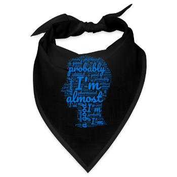 Apotheker lustiges Geschenkdesign. - Bandana - Schwarz - Vorne