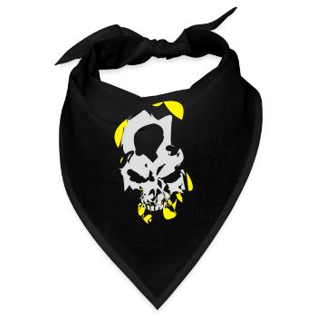 Skull 08 - Bandana - Schwarz - Vorne