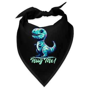T-Rex Umarme mich Umarmen Geschenk - Bandana - Schwarz - Vorne
