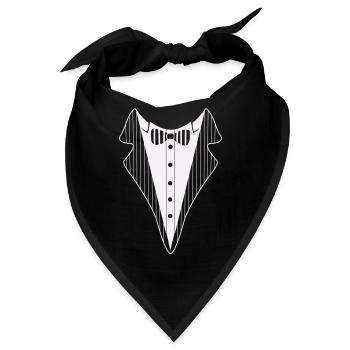 tuxedo hemd - Bandana - Schwarz - Vorne