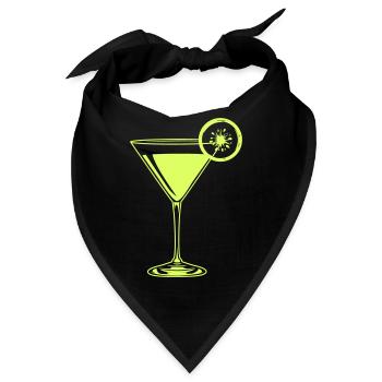 cocktail - Bandana - Schwarz - Vorne