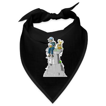 Gipfel Bier - Bandana - Schwarz - Vorne