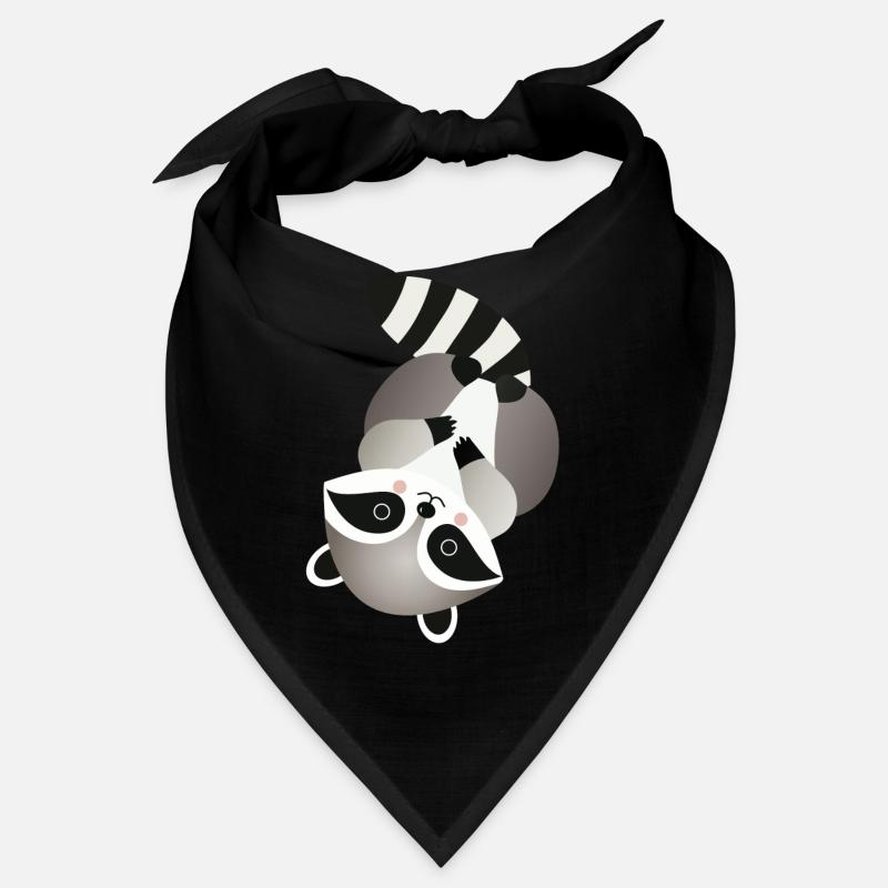 Cheerful raccoon in a playful pose Bandana