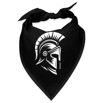 Spartanischer Helm - Bandana - Schwarz - Vorne
