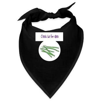 Es ist das Ende der Bohnen - Bandana - Schwarz - Vorne