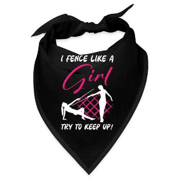 Fencing Girl - Bandana - Schwarz - Vorne