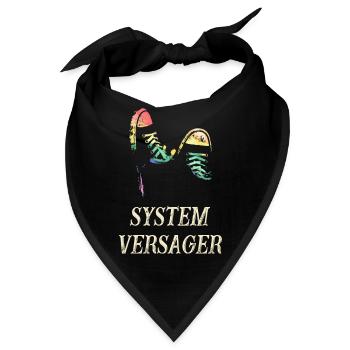 System versager - Bandana - Schwarz - Vorne