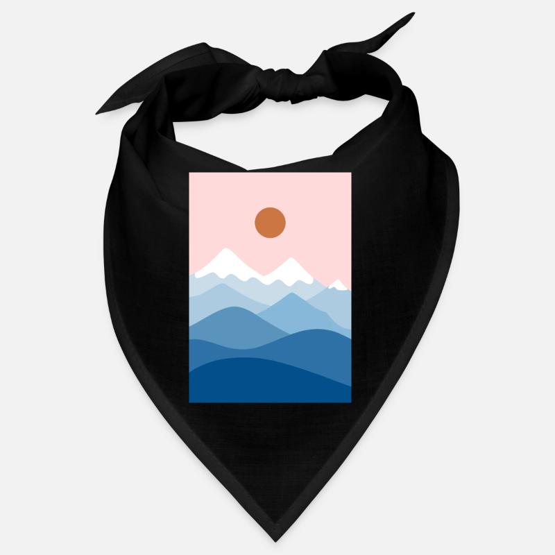 Berglandschaft rosa Bandana