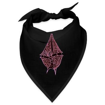 Gonyaulax verior, rosa - Bandana - Schwarz - Vorne