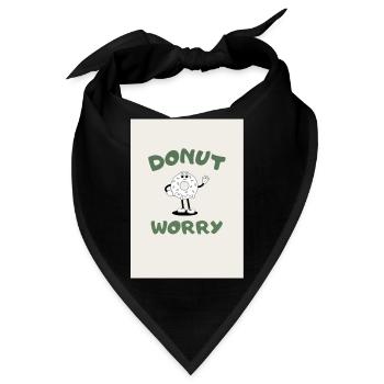 DONUT SORGE - Bandana - Schwarz - Vorne