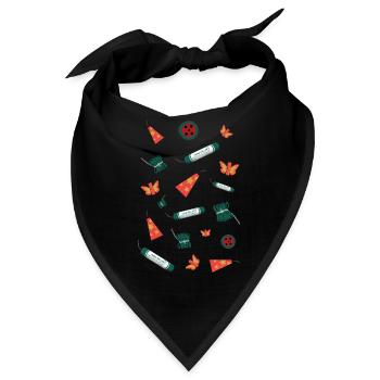 Feuerwerk Sortiment - Bandana - Schwarz - Vorne