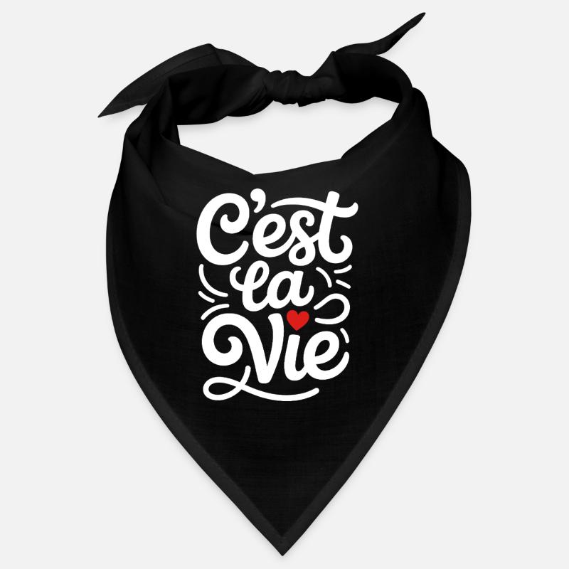 C'est La Vie Frankreich Spruch Bandana