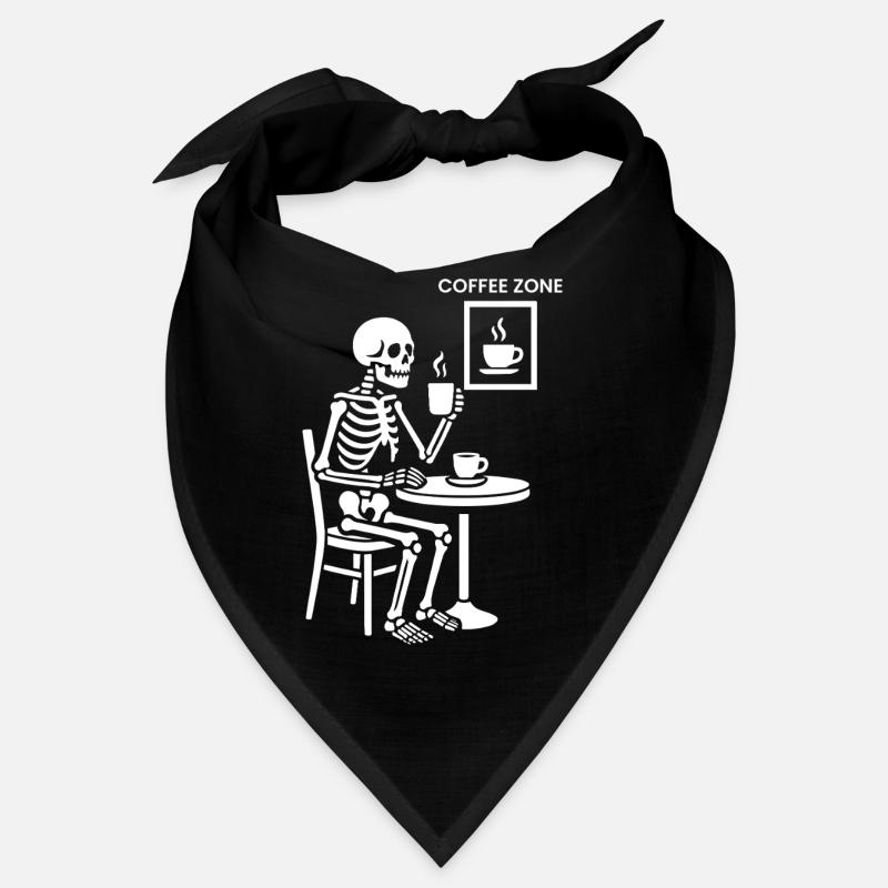 Zone de café squelette Bandana