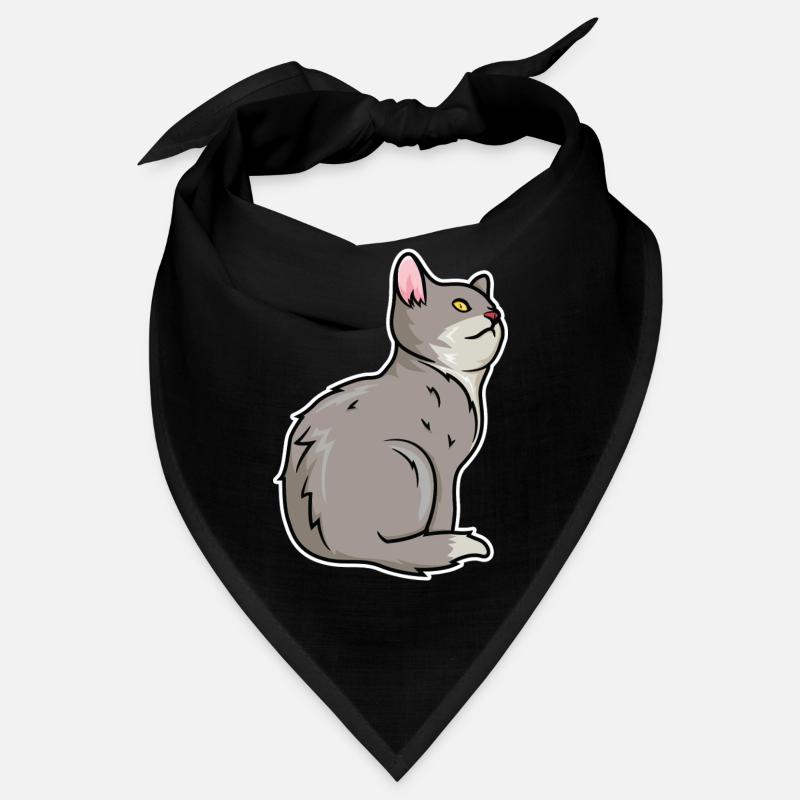 Dessin de chat Bandana