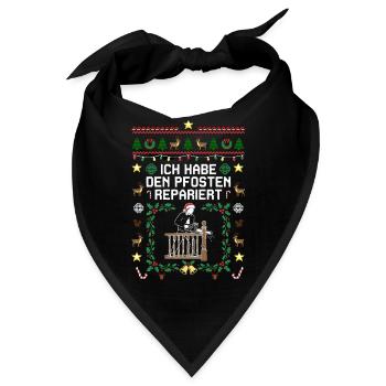 Ugly Christmas für eine schöne Bescherung - Bandana - Schwarz - Vorne