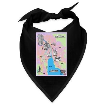 Stadt Zürich - Bandana - Schwarz - Vorne