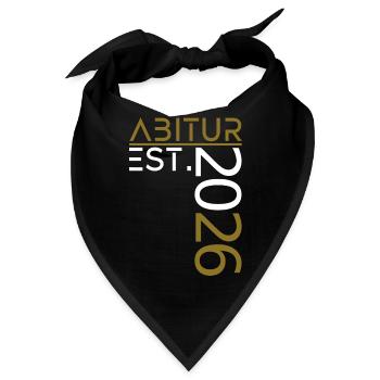 Abitur 2026 - Bandana - Schwarz - Vorne