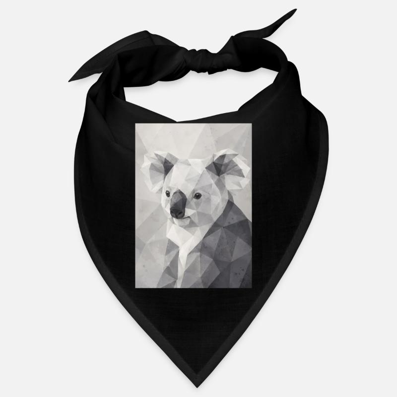 Geometrischer Koala Polygon Art  Bandana