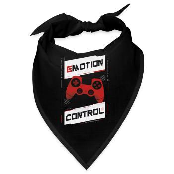 eMOTION CONTROL - Bandana - Schwarz - Vorne