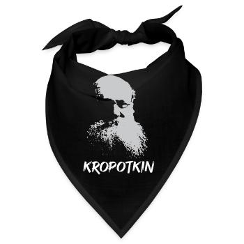 Peter Kropotkin, revolutionärer Denker, Silhouette - Bandana - Schwarz - Vorne