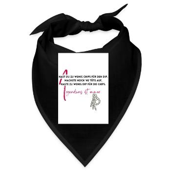 Irgendwas ist immer - Bandana - Schwarz - Vorne