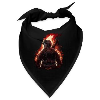 Feuerwehrmann unter Feuer - Bandana - Schwarz - Vorne