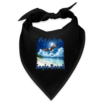 Aruba Eagle Beach Urlaub Traum - Bandana - Schwarz - Vorne