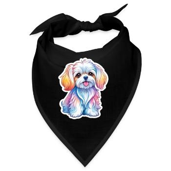 Malteser Wasserfarben - Bandana - Schwarz - Vorne