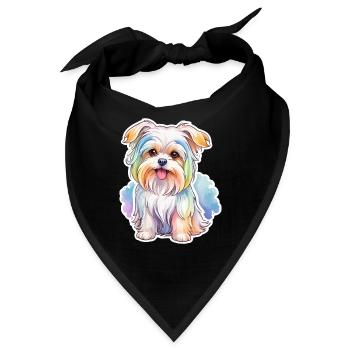 Malteser Wasserfarben - Bandana - Schwarz - Vorne