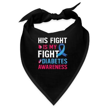 Insulin Junkie Diabetiker Diabetes Zucker Typ1 - Bandana - Schwarz - Vorne