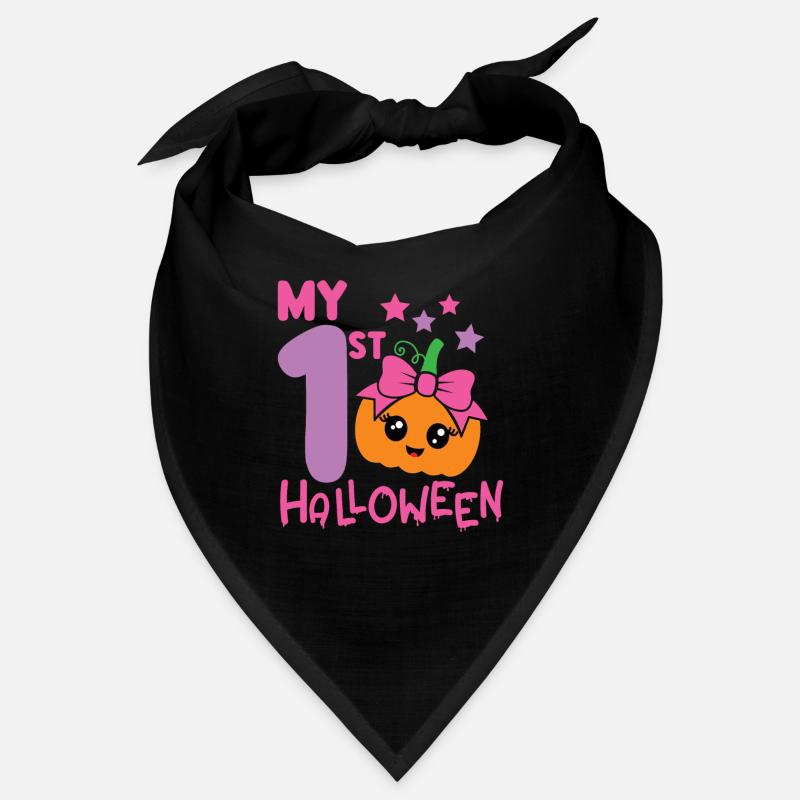 1er anniversaire 1 an Automne Bébé Halloween Fille Bandana