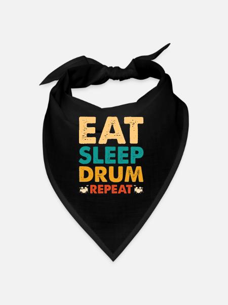 Schlagzeuger Drums Musiker - Bandana - Schwarz