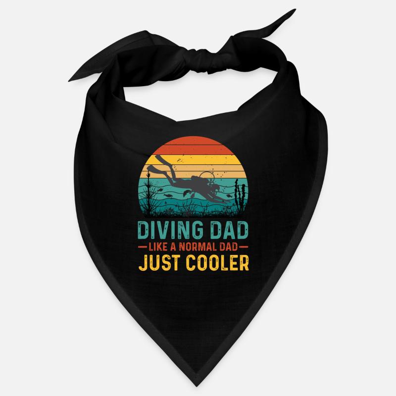 Diver Papa Father Scuba Diving Father's Day Bandana