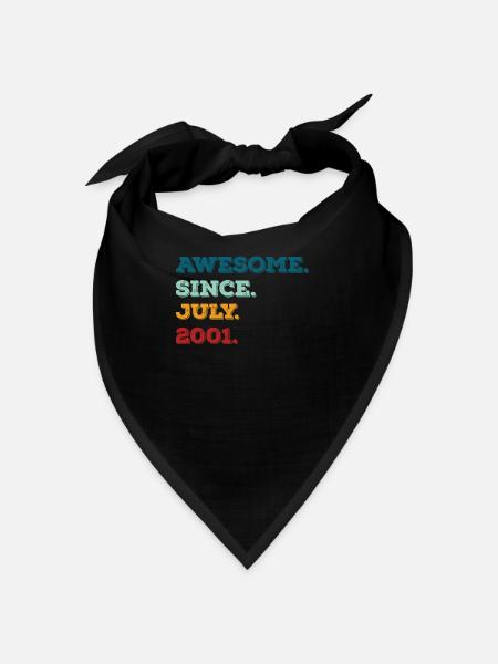 Juillet 2001 - Anniversaire en juillet - Bandana - noir