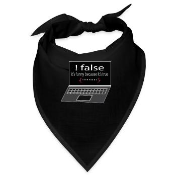 Softwareentwickler Programmierer Geschenk - Bandana - Schwarz - Vorne
