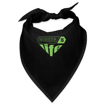 Softwareentwickler Programmierer Geschenk - Bandana - Schwarz - Vorne