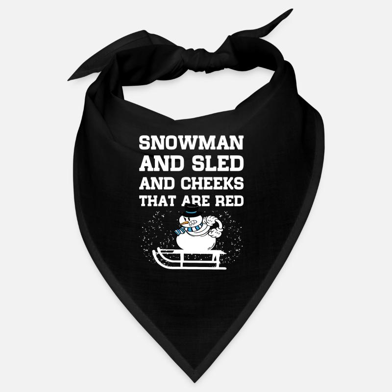 Snowman Snow Idée cadeau de Noël Bandana