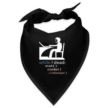 Softwareentwickler Programmierer Geschenk - Bandana - Schwarz - Vorne