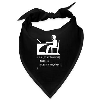 Softwareentwickler Programmierer Geschenk - Bandana - Schwarz - Vorne
