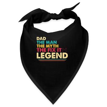 Vater Bastler Tüftler Heimwerker - Bandana - Schwarz - Vorne