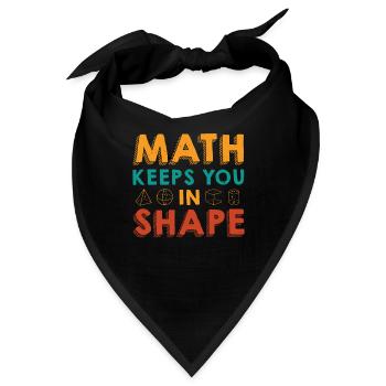 Mathelehrer Mathematische Formel Geometrie Lehrer - Bandana - Schwarz - Vorne