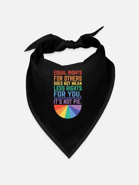 Human Rights Politics Freedom Demonstrating - Bandana - black - Front