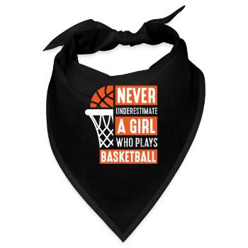 Basketball Mädchen Streetball - Bandana - Schwarz - Vorne