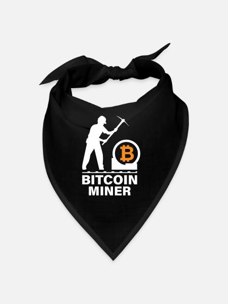 Bitcoin BTC Satoshi Miner Mining Maximalist - Bandana - noir