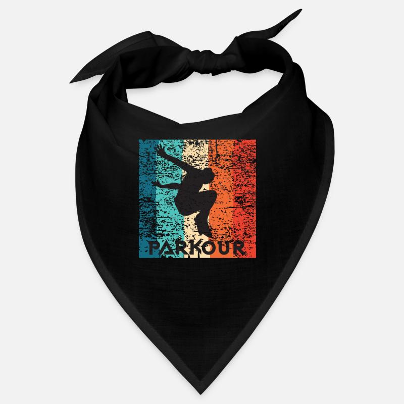 Vintage Parkour Freerunning Siluette Gift Idea Bandana